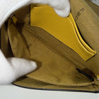 Fendi 2-Way Micro Mini Shoulder Bag Crossbody Mamma Bucket Leather Yellow Silver — view 4