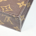 Louis Vuitton 2-Way Petite Sac Plat Shoulder Bag Crossbody Brown Monogram — view 8