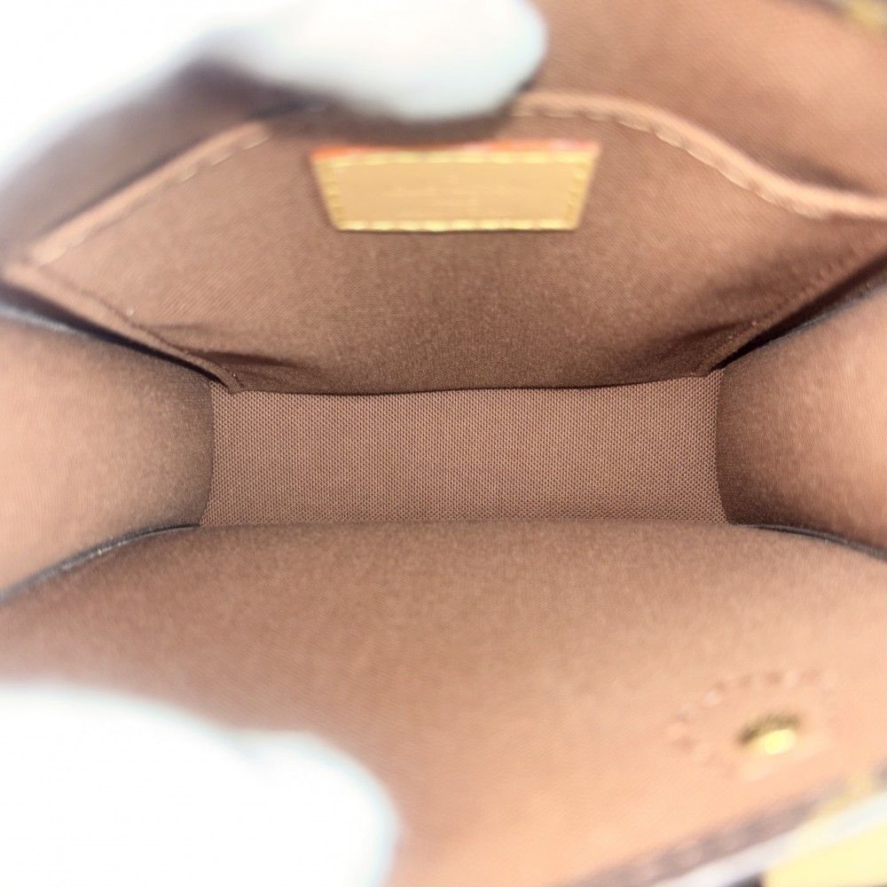 Louis Vuitton 2-Way Petite Sac Plat Shoulder Bag Crossbody Brown Monogram — view 4