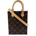 Louis Vuitton 2-Way Petite Sac Plat Shoulder Bag Crossbody Brown Monogram