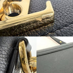 Louis Vuitton 2-Way Lockme TenHandbag Shoulder Bag LV Turnlock Leather Black — view 7