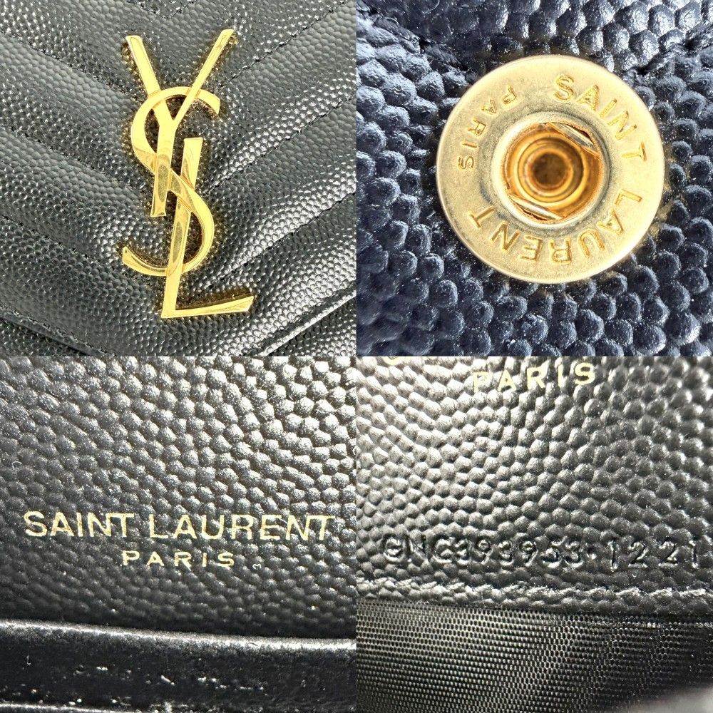 Saint Laurent Paris Chain Wallet Cassandra YSL Logo Shoulder Bag Crossbody — view 5