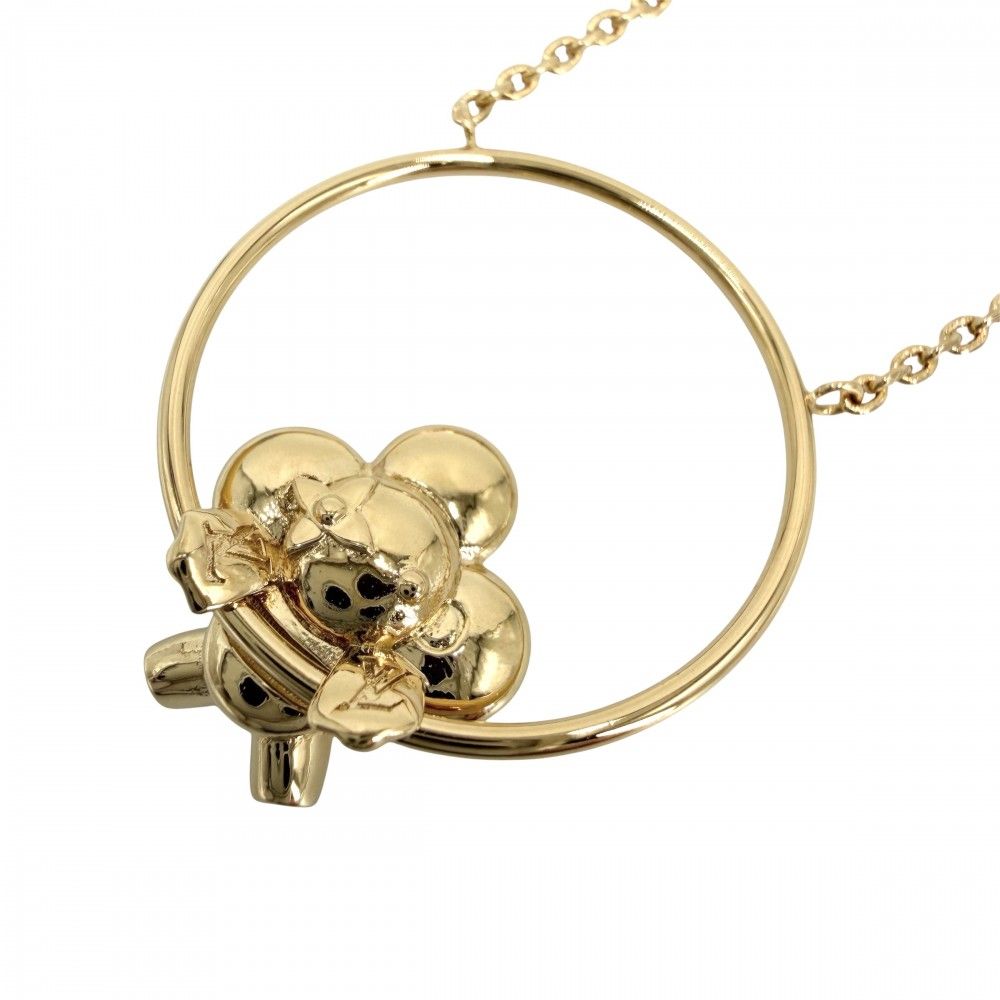 Louis Vuitton Necklace Vivienne Pendant Star Gold