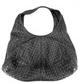 Bottega Veneta Handbag Intrecciato One Handle Leather Black
