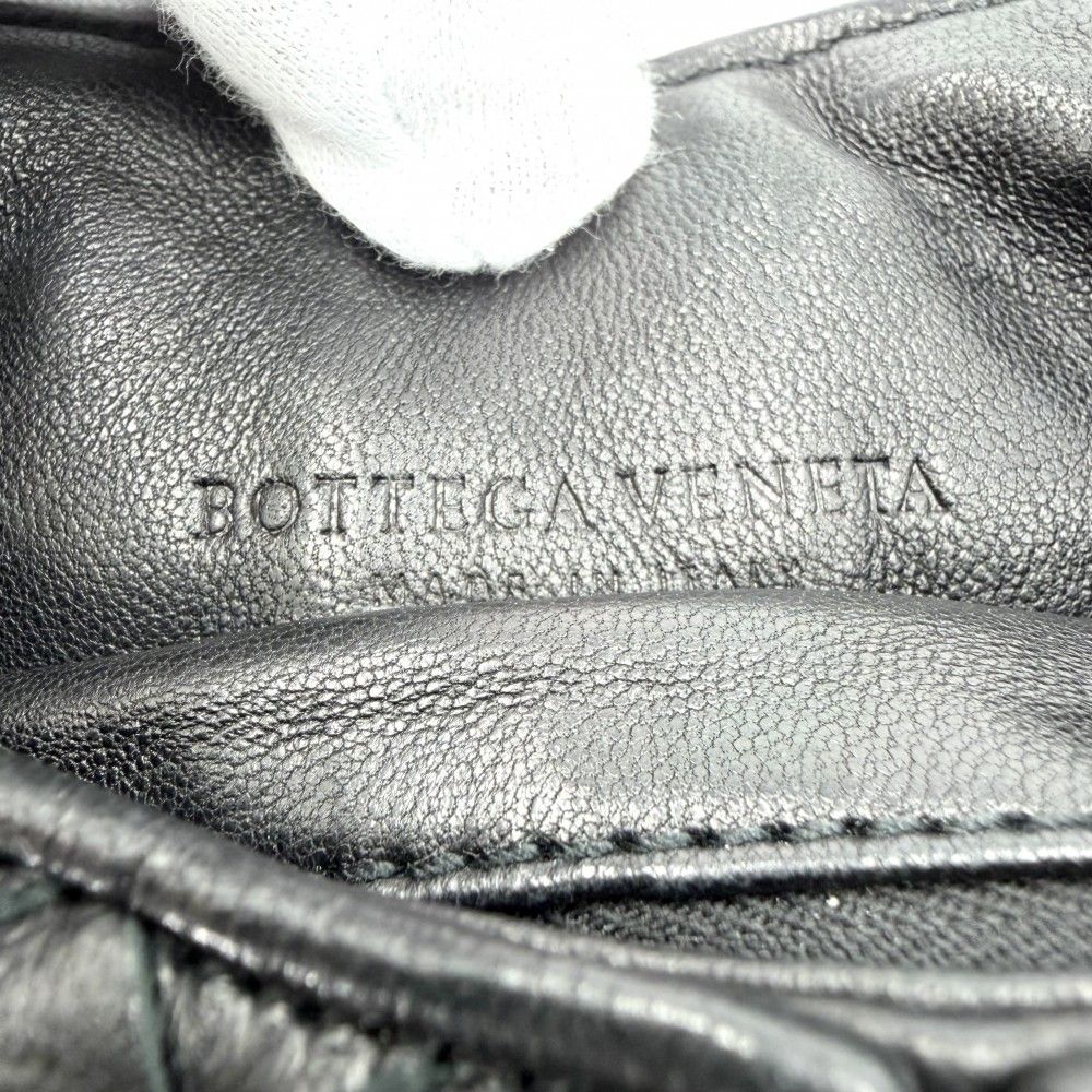 Bottega Veneta Handbag Intrecciato One Handle Leather Black — view 5