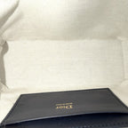 Dior Shoulder Bag Oblique Bow Pouch Pochette Crossbody Canvas Leather Navy — view 4