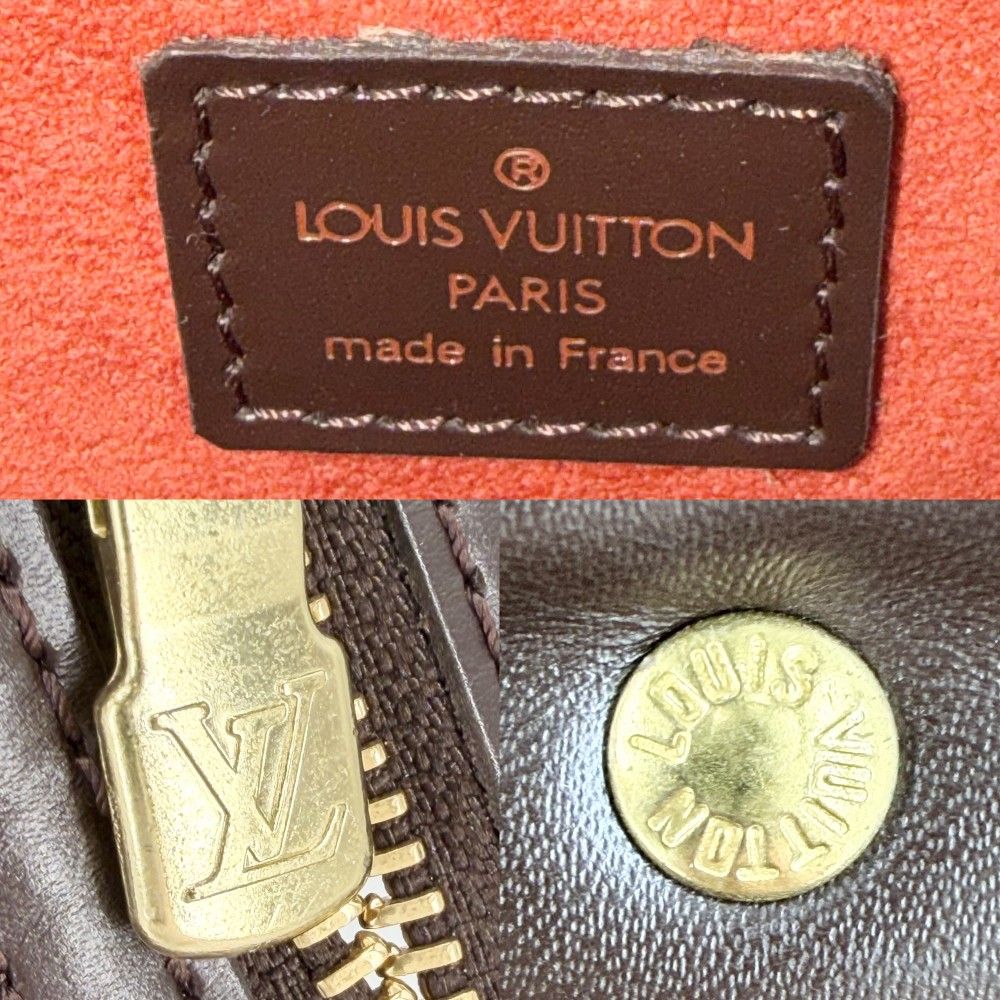 Louis Vuitton Tote Damier Venice GM Handbag Brown Gold — view 5