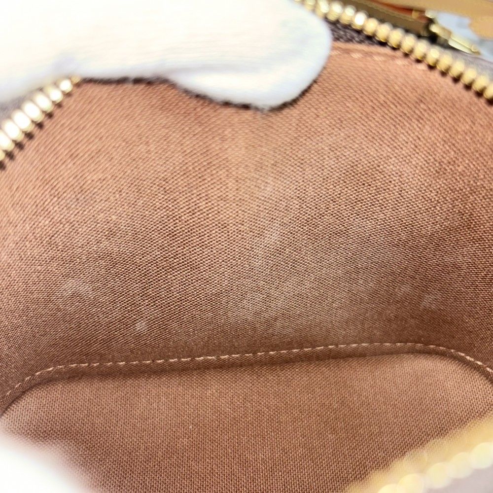 Louis Vuitton 2-Way Monogram Nano Alma Shoulder Bag Small Brown Gold — view 7