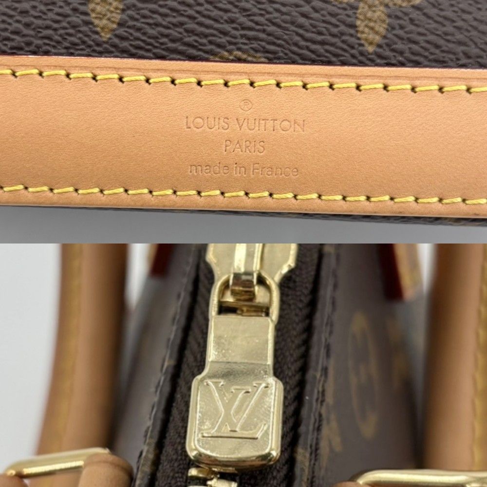 Louis Vuitton 2-Way Monogram Nano Alma Shoulder Bag Small Brown Gold — view 5