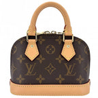 Louis Vuitton 2-Way Monogram Nano Alma Shoulder Bag Small Brown Gold — view 2
