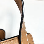 Loewe 2-Way Hammock Mini Shoulder Bag Crossbody Calf Brown Gold — view 8