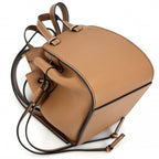 Loewe 2-Way Hammock Mini Shoulder Bag Crossbody Calf Brown Gold — view 3