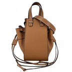 Loewe 2-Way Hammock Mini Shoulder Bag Crossbody Calf Brown Gold