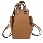 Loewe 2-Way Hammock Mini Shoulder Bag Crossbody Calf Brown Gold — view 2