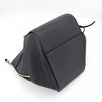 Loewe 2-Way Hammock Shoulder Bag Crossbody Tote Leather Calf Dark Navy Black — view 3