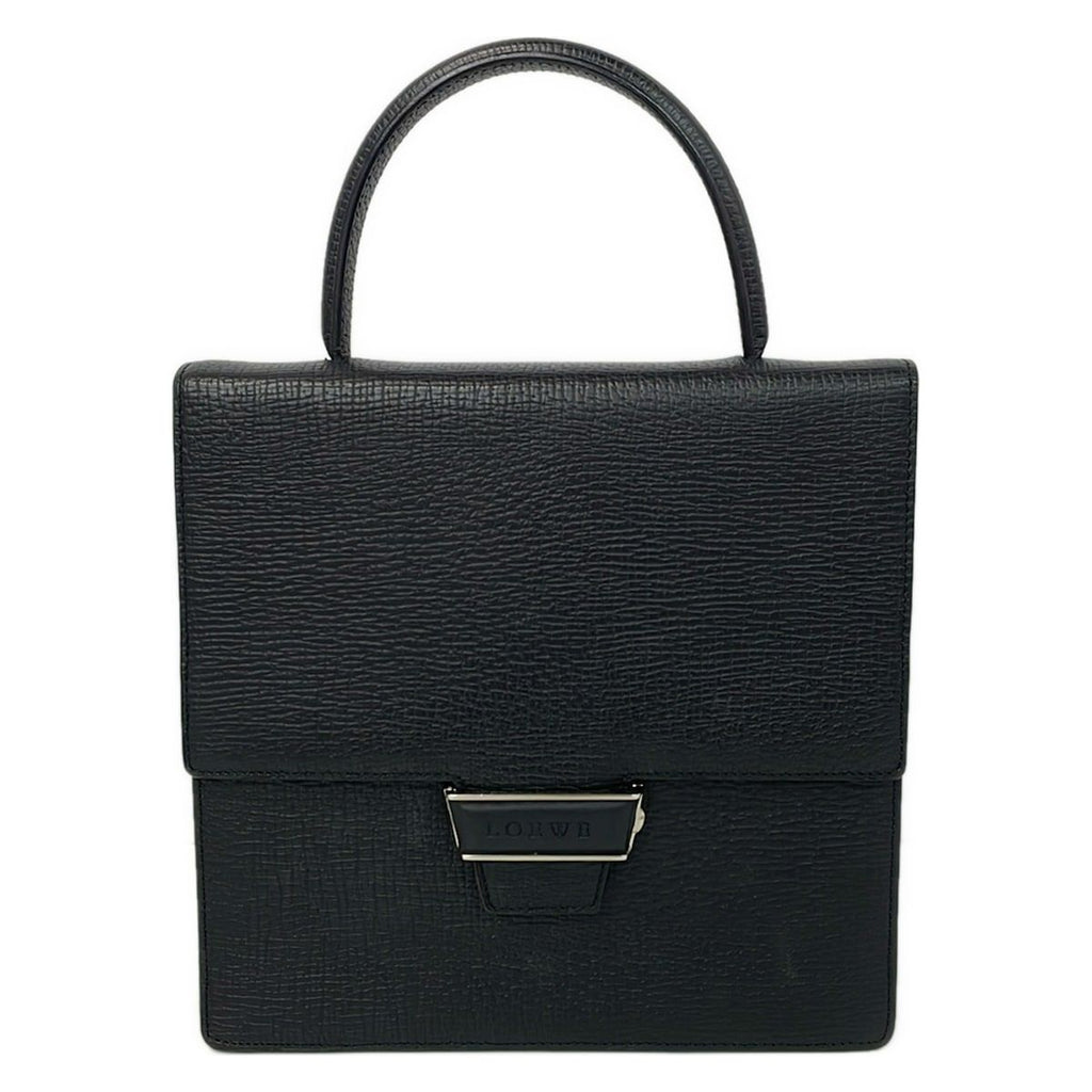 Loewe Handbag Black Embossed Leather