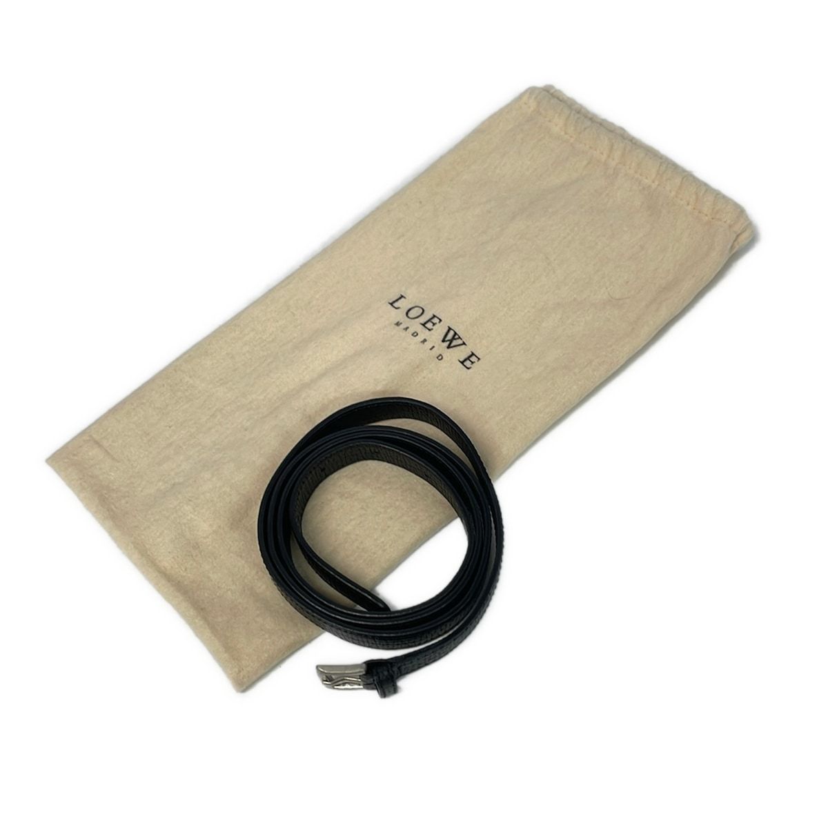 Loewe Handbag Black Embossed Leather — view 8