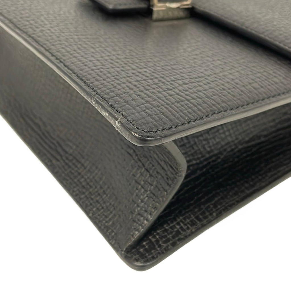 Loewe Handbag Black Embossed Leather — view 6
