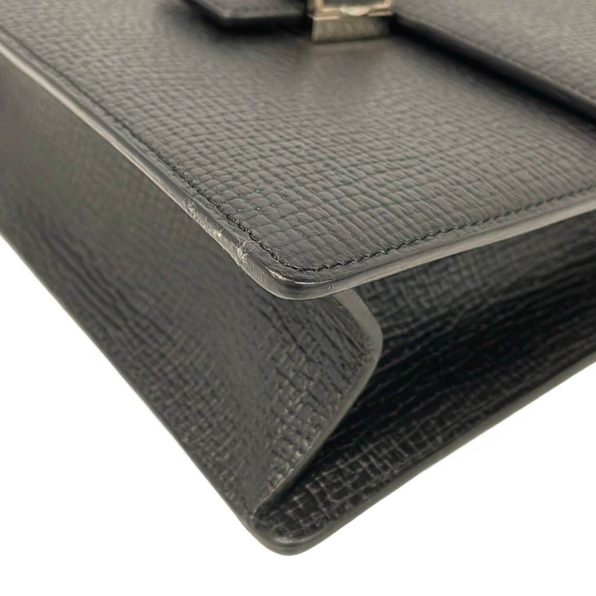 Loewe Handbag Black Embossed Leather — view 6