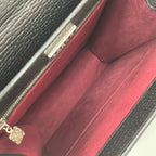 Loewe Handbag Black Embossed Leather — view 7