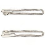 Gucci Logo Venetian Double Chain Bracelet 16 Sterling Silver — view 4