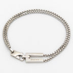 Gucci Logo Venetian Double Chain Bracelet 16 Sterling Silver — view 8