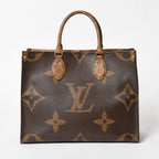Louis Vuitton Monogram Giant Reverse On The Go MM Tote Bag Brown — view 3