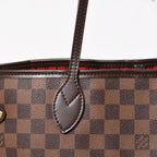 Louis Vuitton Neverfull MM Tote Bag Damier Ebene Canvas Leather — view 5