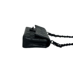 Chanel Bagged Vintage Quilted CC Logo Lambskin Chain Shoulder Bag Black — view 6