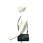 Chanel Bagged Vintage Quilted CC Logo Lambskin Chain Shoulder Bag Black — view 2