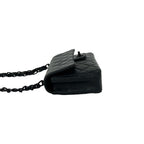 Chanel Bagged Vintage Quilted CC Logo Lambskin Chain Shoulder Bag Black — view 5