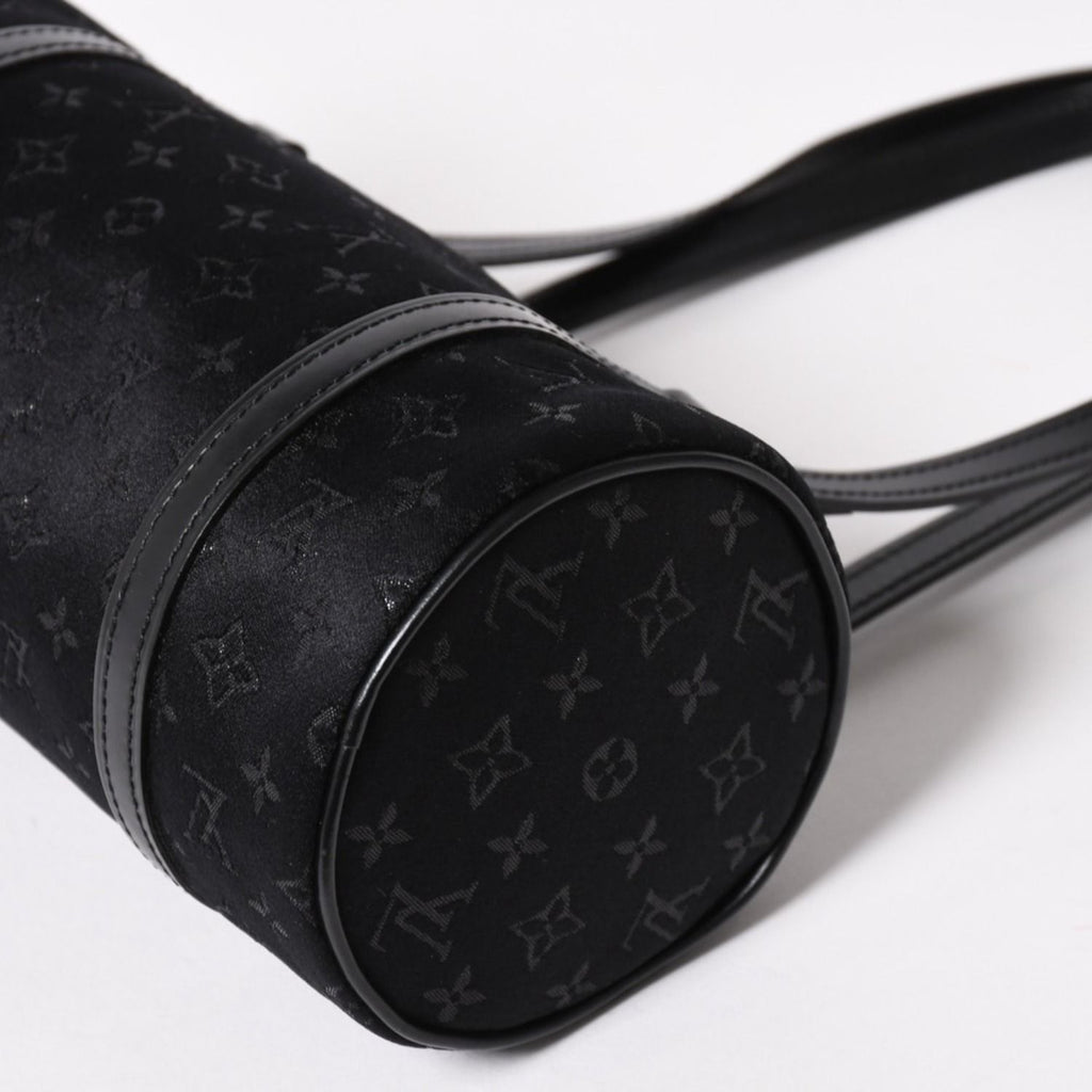 Louis Vuitton Little Papillon Handbag Monogram Black Silver — view 6