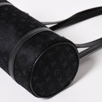 Louis Vuitton Little Papillon Handbag Monogram Black Silver — view 6