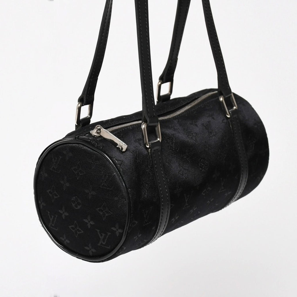 Louis Vuitton Little Papillon Handbag Monogram Black Silver — view 3