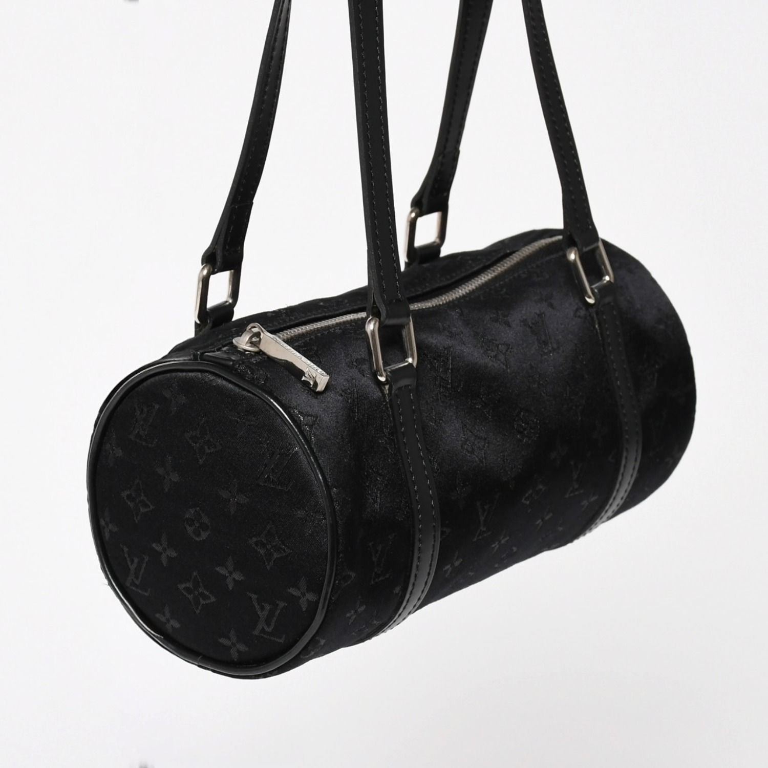 Louis Vuitton Little Papillon Handbag Monogram Black Silver — view 3
