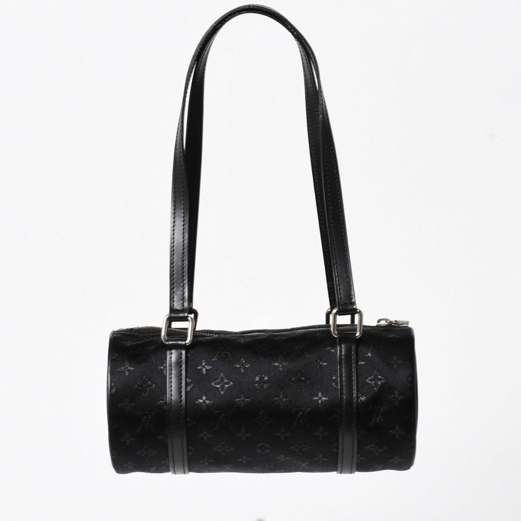 Louis Vuitton Little Papillon Handbag Monogram Black Silver — view 2
