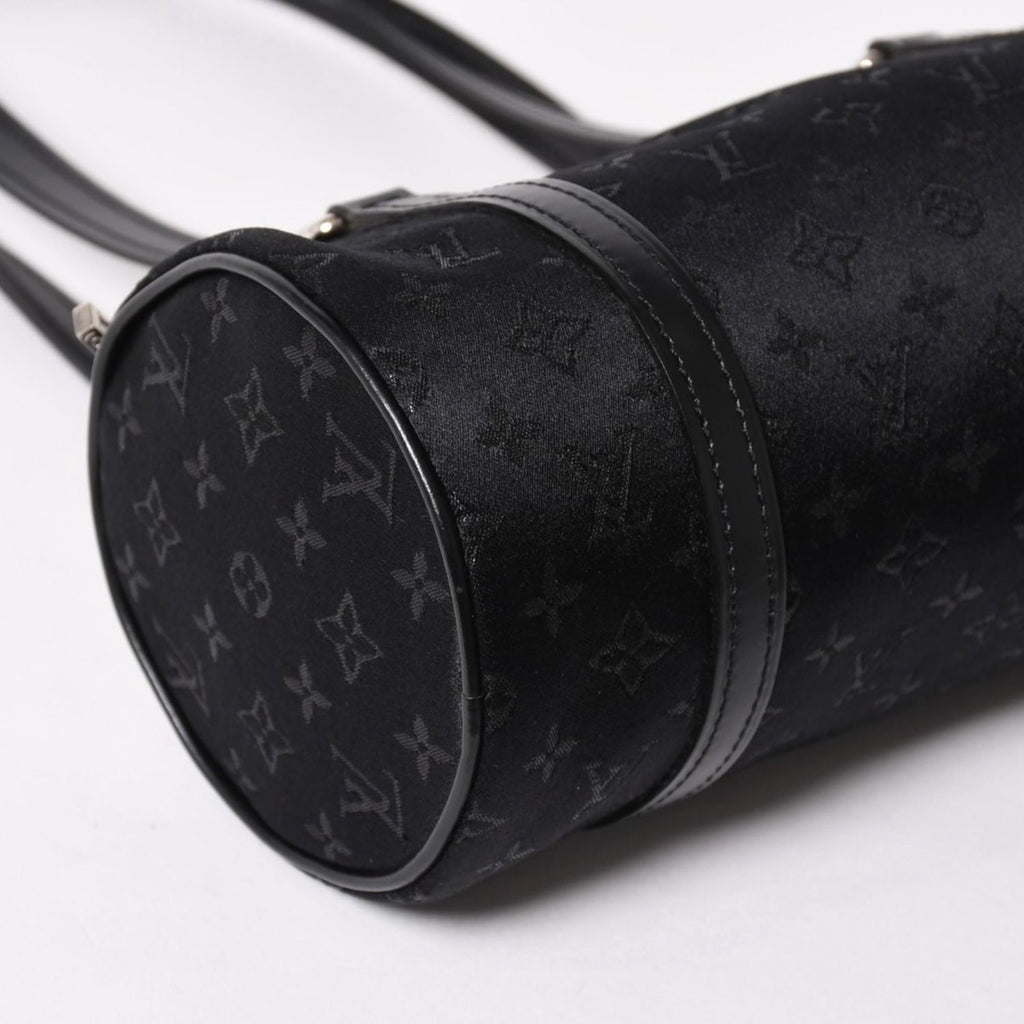 Louis Vuitton Little Papillon Handbag Monogram Black Silver — view 5