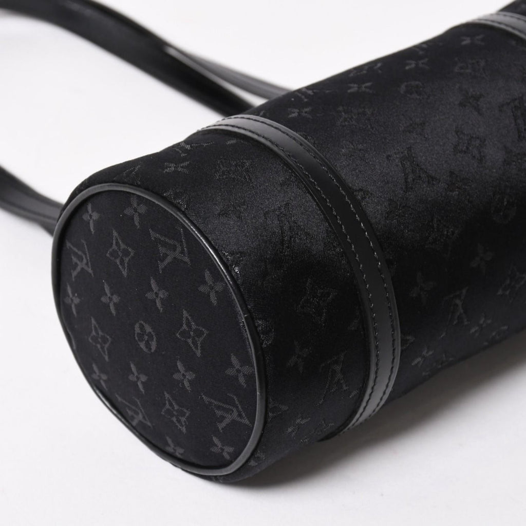 Louis Vuitton Little Papillon Handbag Monogram Black Silver — view 7