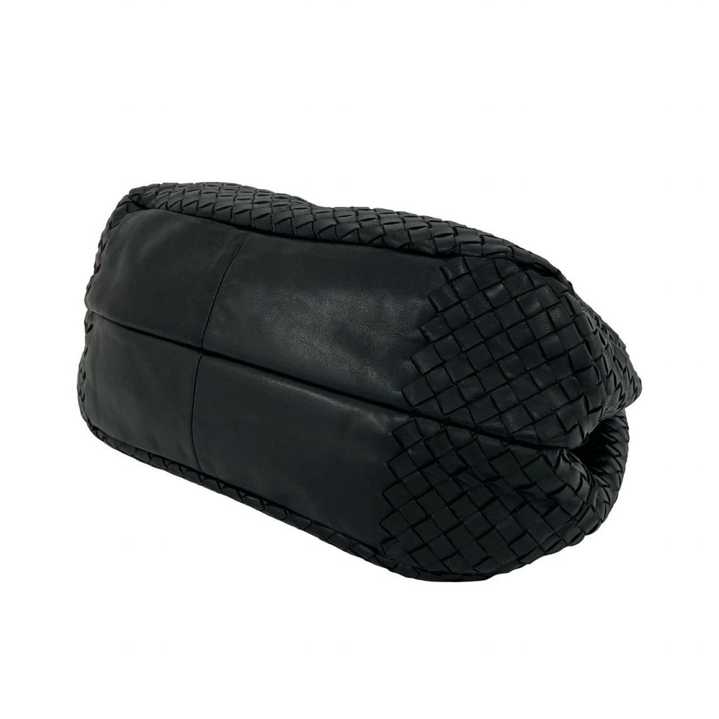 Bottega Veneta Vintage Campana Intrecht Leather Tote Black — view 8