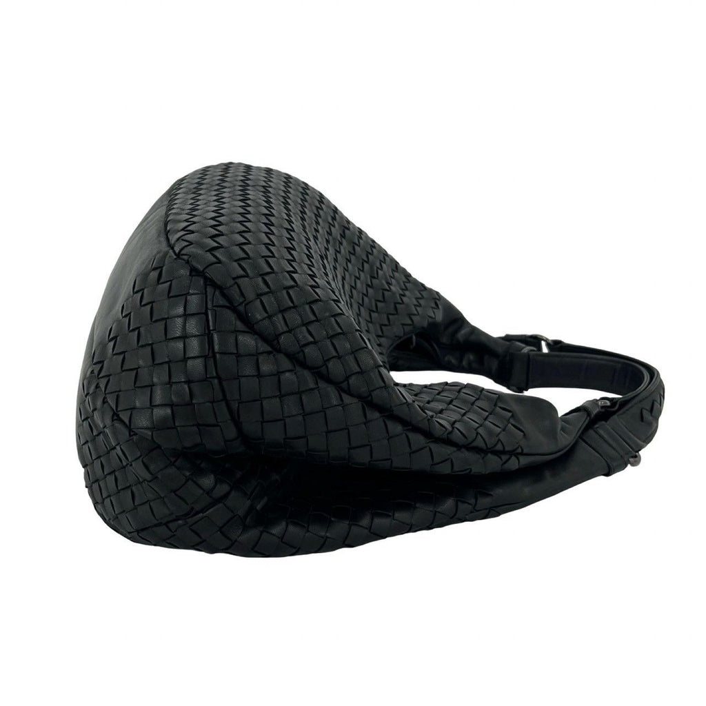 Bottega Veneta Vintage Campana Intrecht Leather Tote Black — view 6