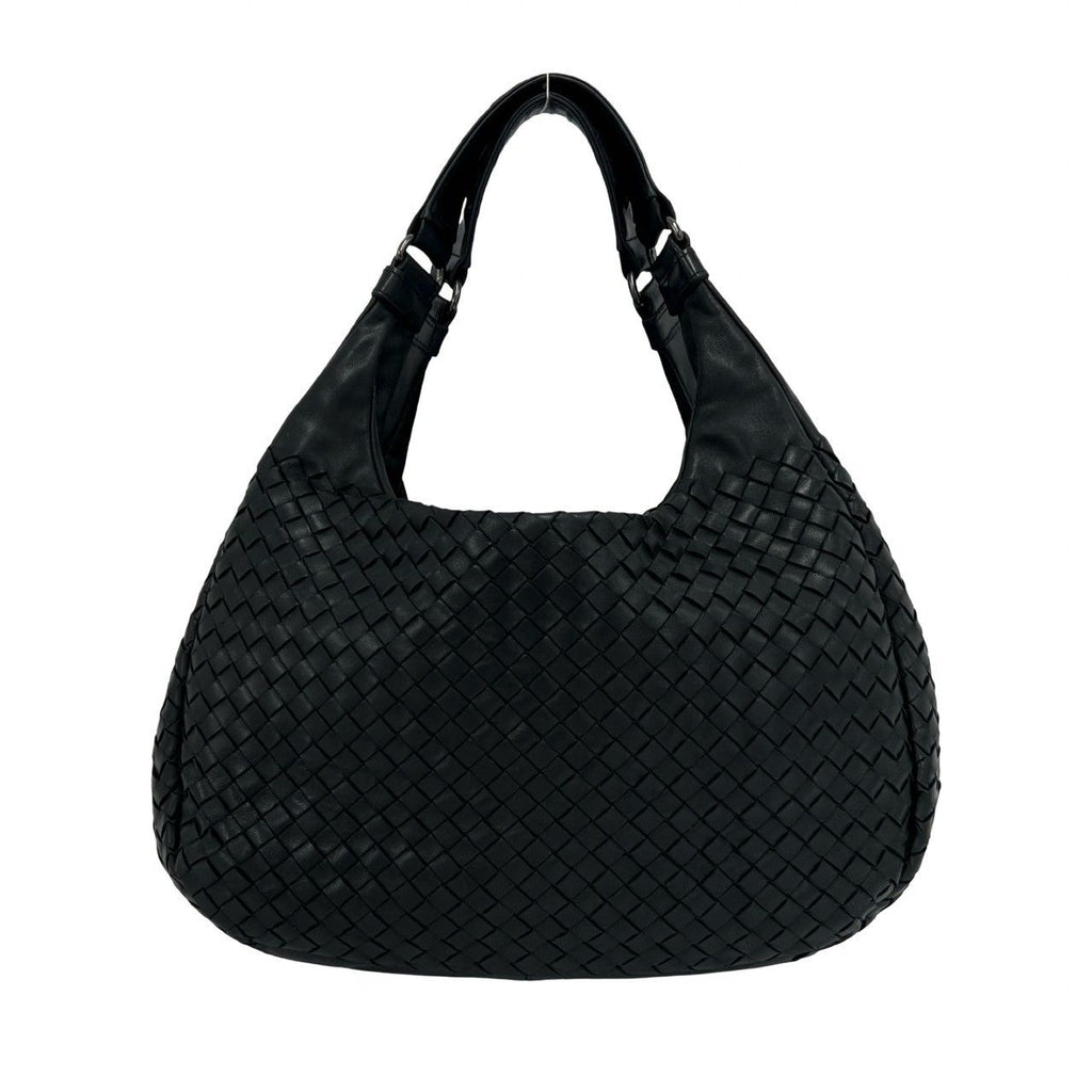 Bottega Veneta Vintage Campana Intrecht Leather Tote Black — view 3