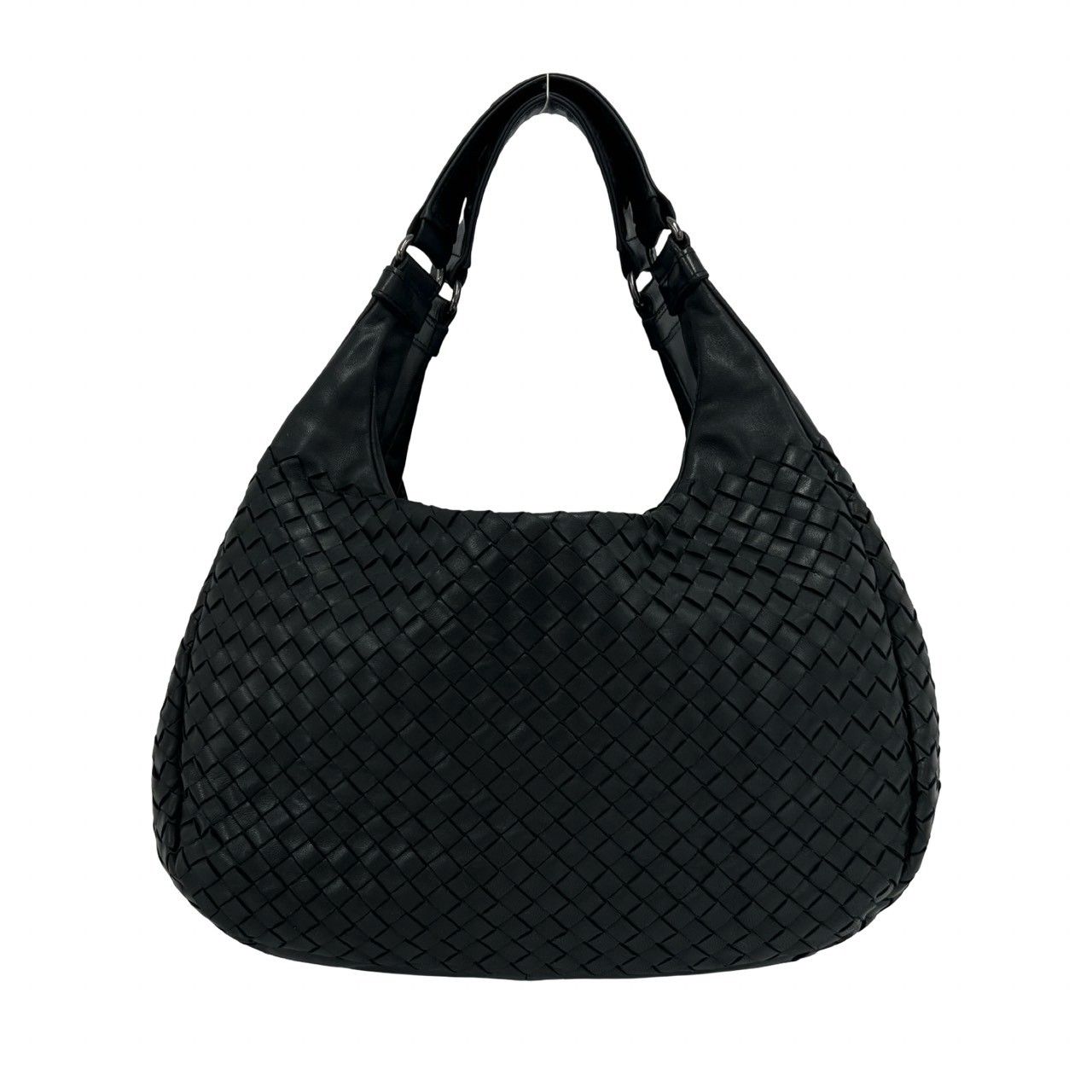 Bottega Veneta Vintage Campana Intrecht Leather Tote Black — view 3