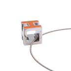 Hermes Necklace Caged Ash H-cube Orange Silver — view 3