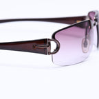 Gucci Half Rim Sunglasses Eyewear S Bkvyt Horsebit Brown — view 8