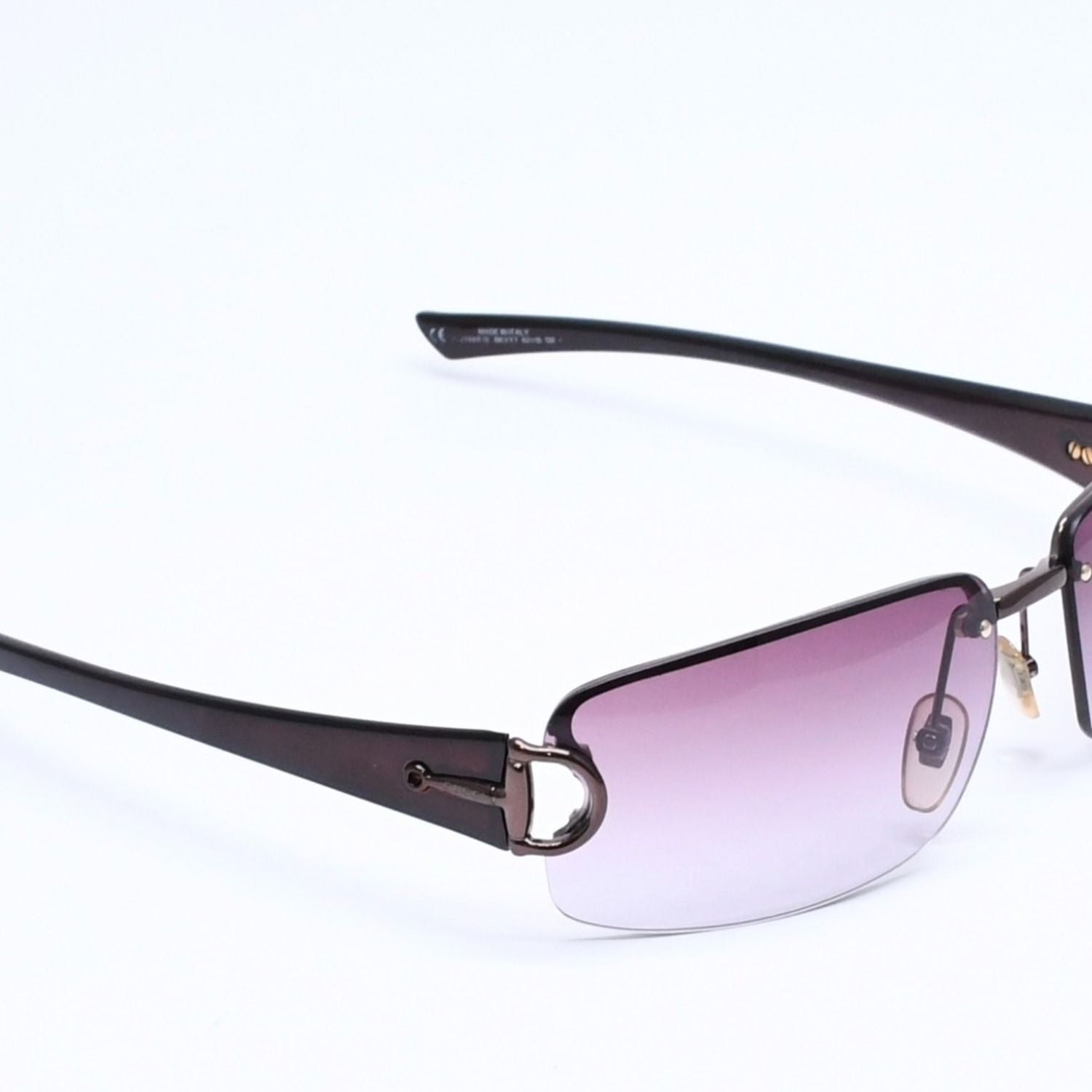 Gucci Half Rim Sunglasses Eyewear S Bkvyt Horsebit Brown — view 4