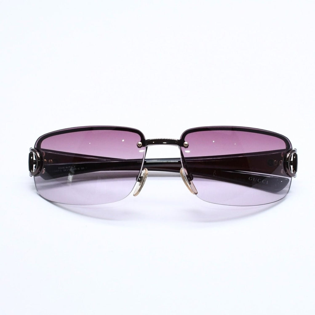 Gucci Half Rim Sunglasses Eyewear S Bkvyt Horsebit Brown — view 2