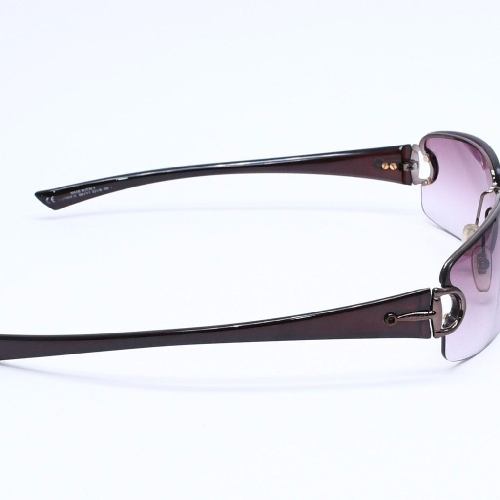 Gucci Half Rim Sunglasses Eyewear S Bkvyt Horsebit Brown — view 5
