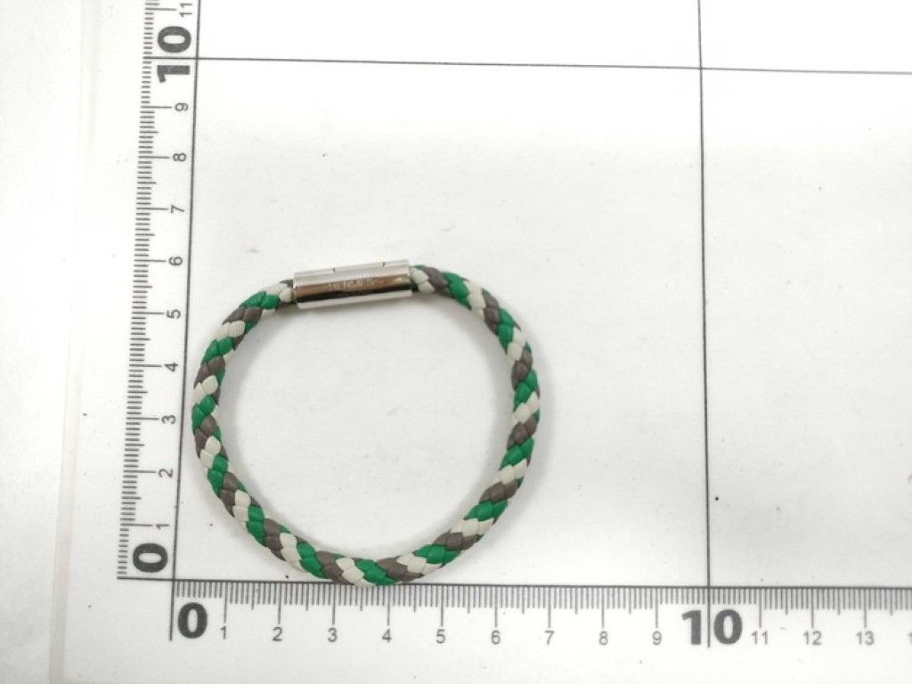 Hermes Bracelet Goliath Multicolor Leather Silver — view 8