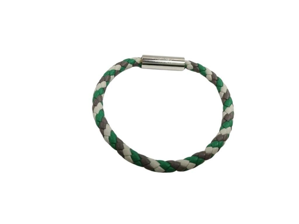Hermes Bracelet Goliath Multicolor Leather Silver