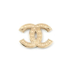 Chanel Brooch Corsage Gold CC Logo Rhinestone — view 3